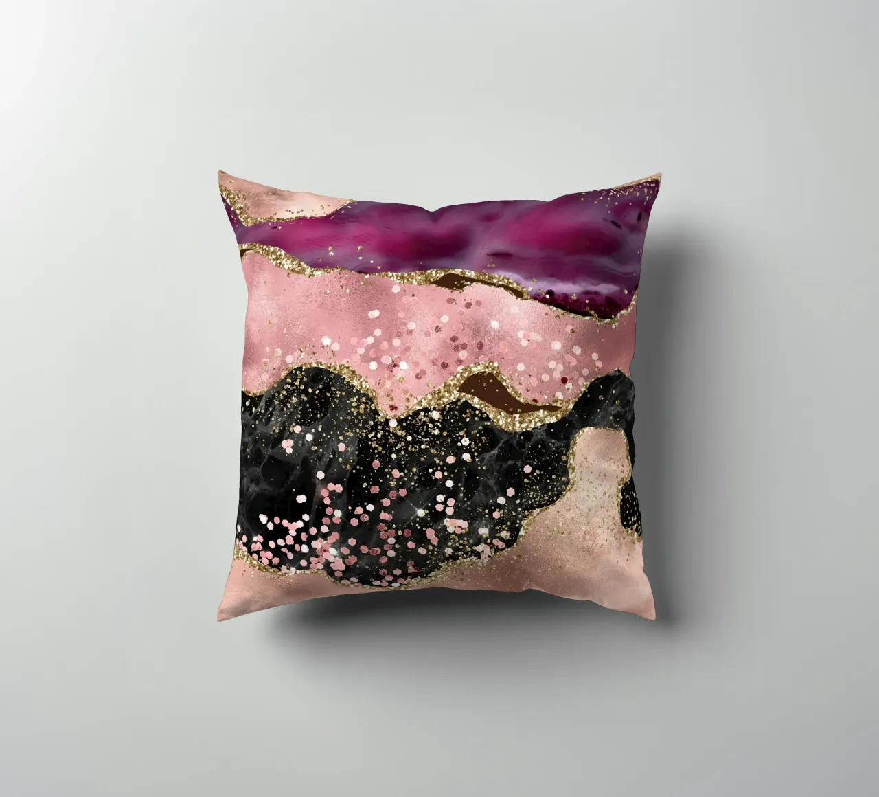 Agata rosa glitterata Texture 02 cuscino da Gemstone Textures