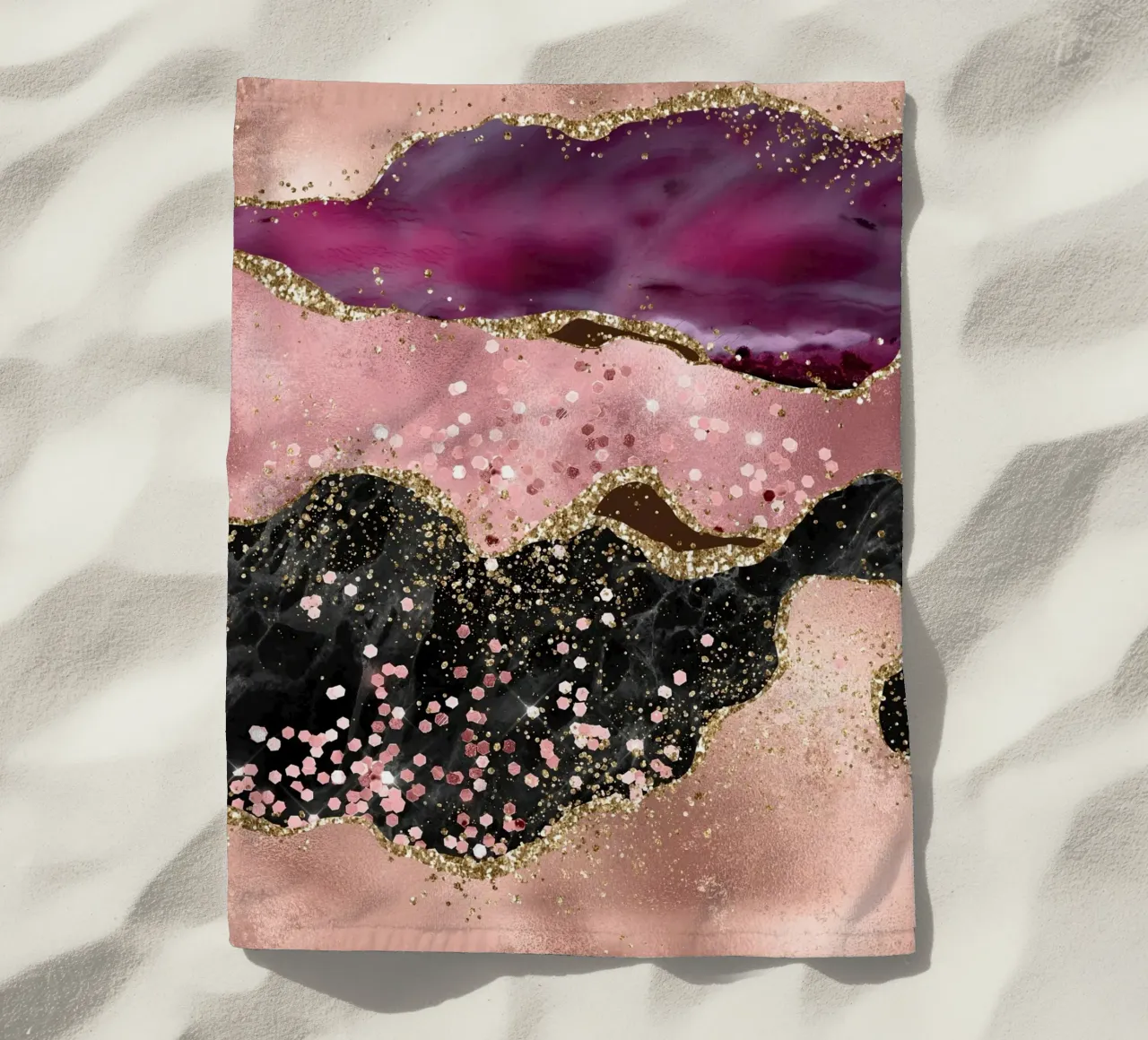 Agata rosa glitterata Texture 02 telo mare da Gemstone Textures