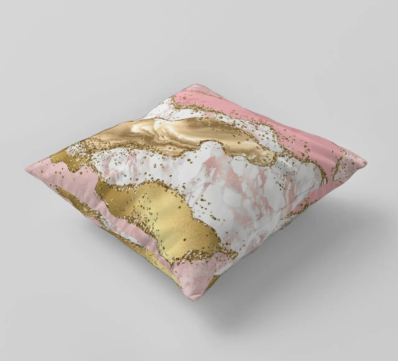 Texture Agata rosa glitterata 03 cuscino da Gemstone Textures