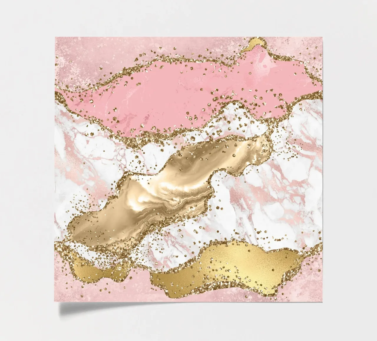 Pink Glitter Agate Texture 03 sticker sheet by Gemstone Textures