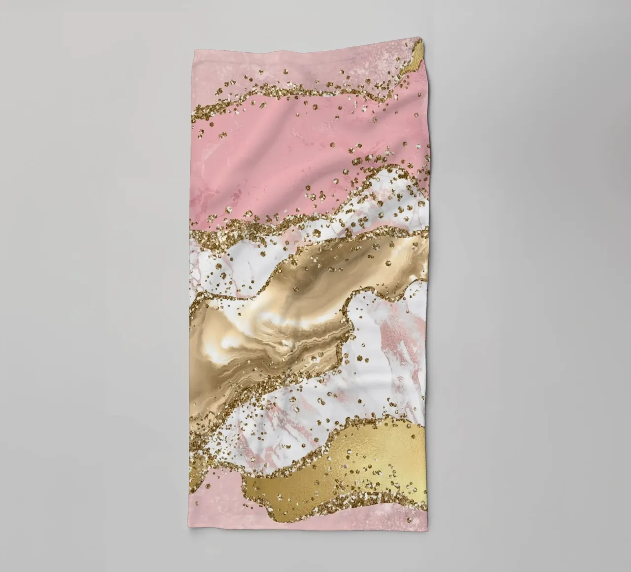 Texture Agata rosa glitterata 03 asciugamano da bagno da Gemstone Textures