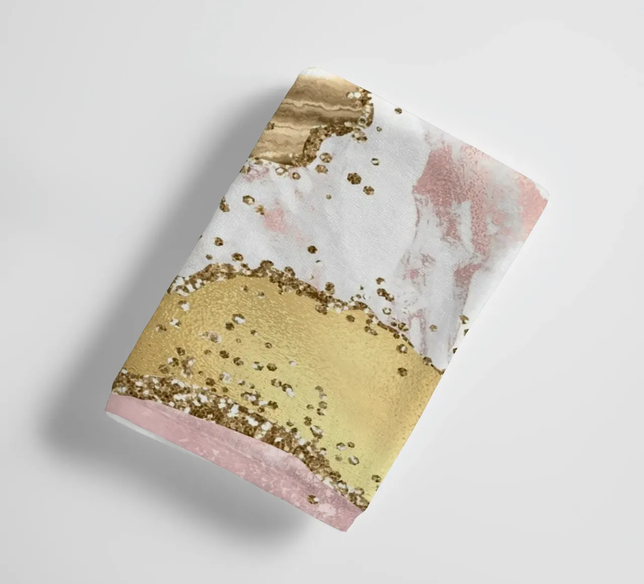 Texture Agata rosa glitterata 03 asciugamano da bagno da Gemstone Textures