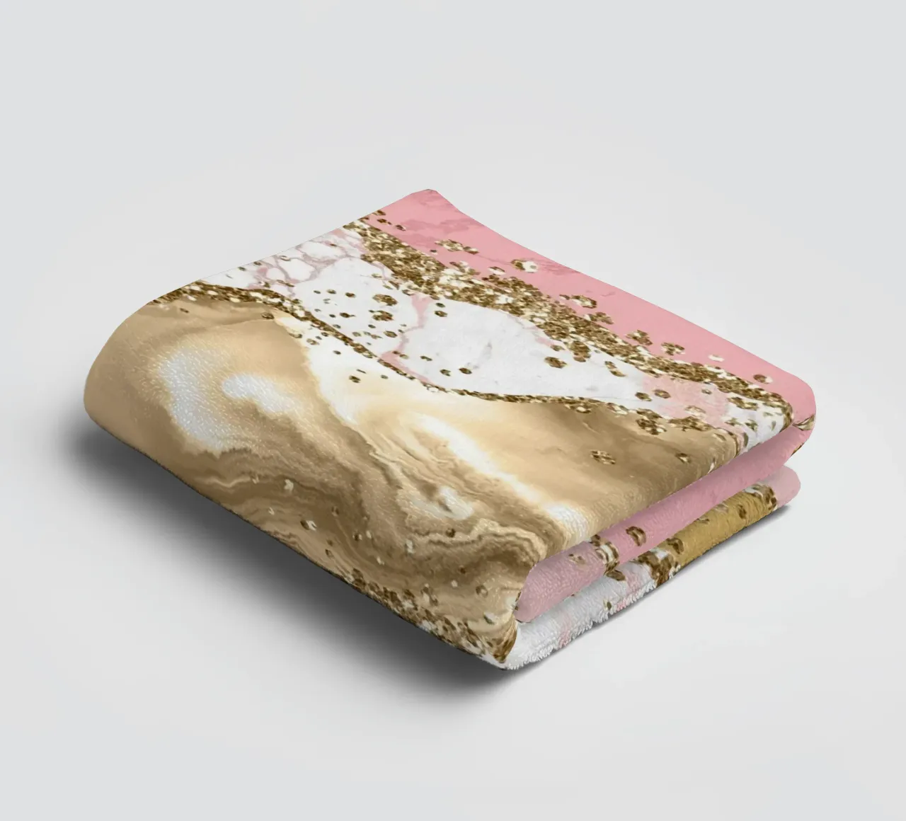 Texture Agata rosa glitterata 03 asciugamano da bagno da Gemstone Textures