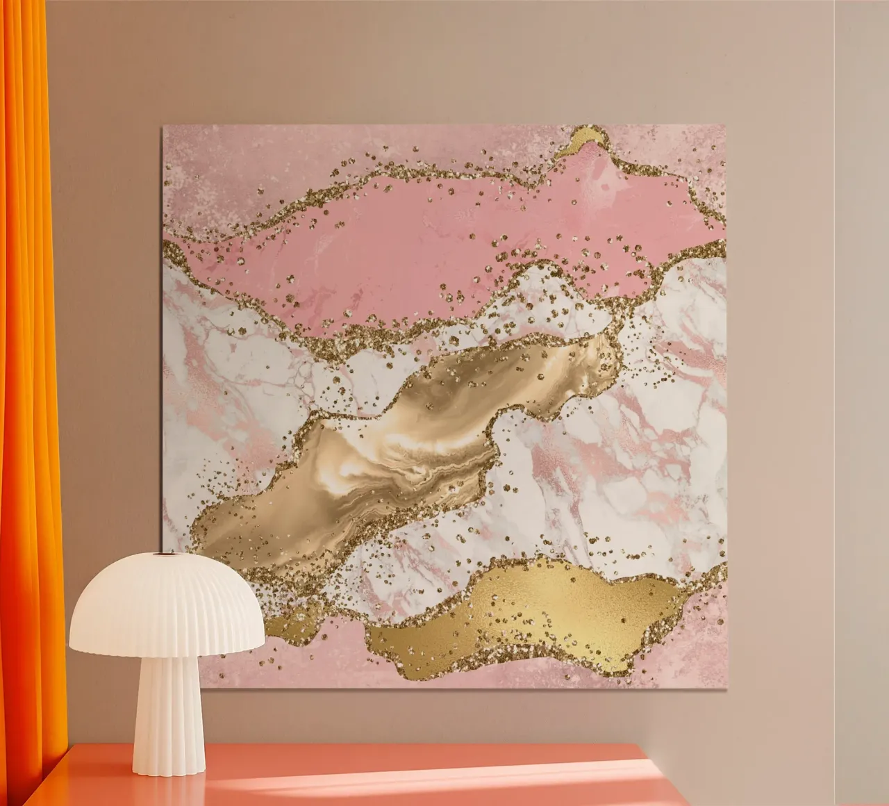 Texture Agata rosa glitterata 03 poster da Gemstone Textures