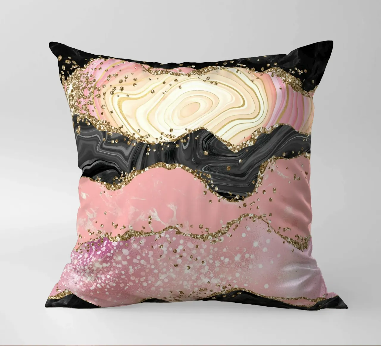 Agata rosa glitterata Texture 05 cuscino da Gemstone Textures