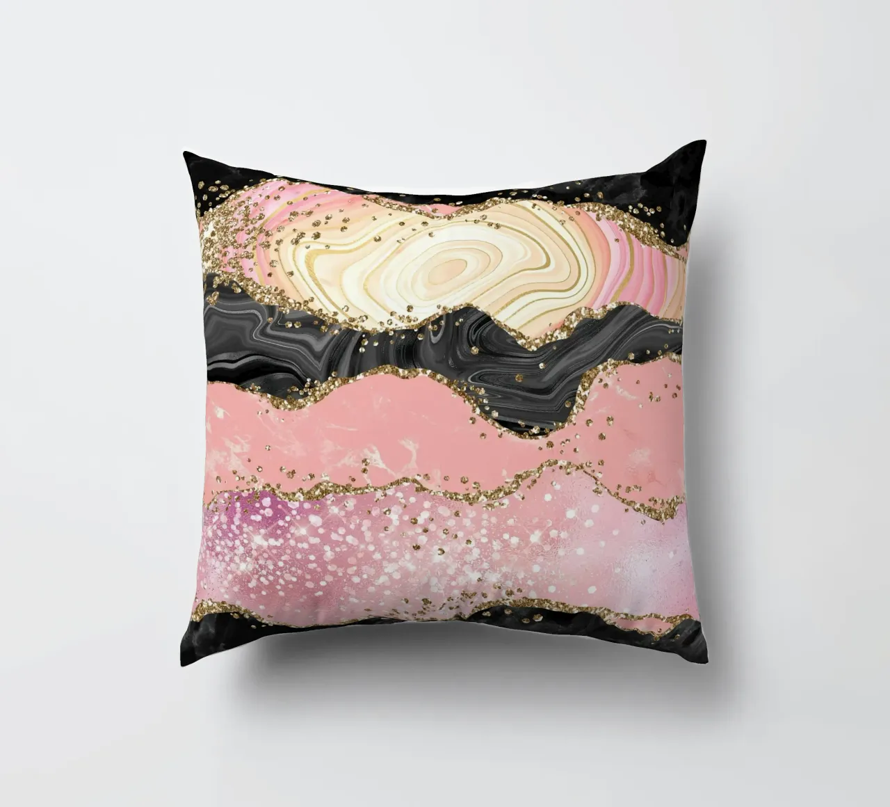 Agata rosa glitterata Texture 05 cuscino da Gemstone Textures