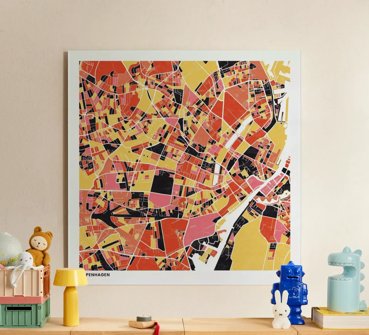 Copenhagen II plexiglass da The Cartography Collection