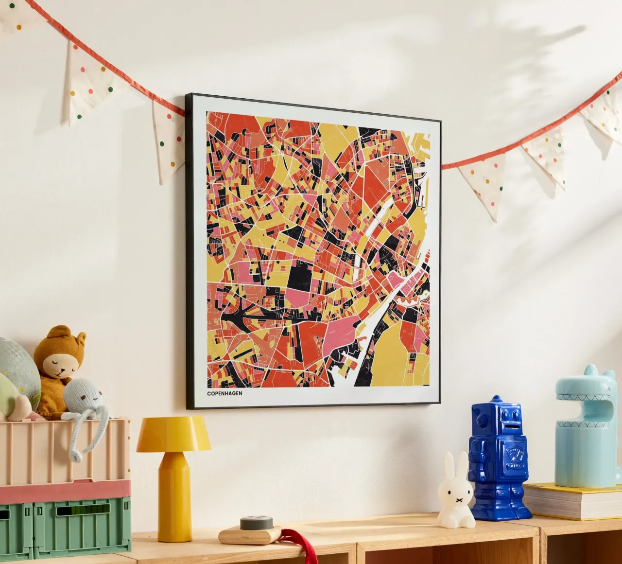 Copenhagen II alluminio dibond da The Cartography Collection