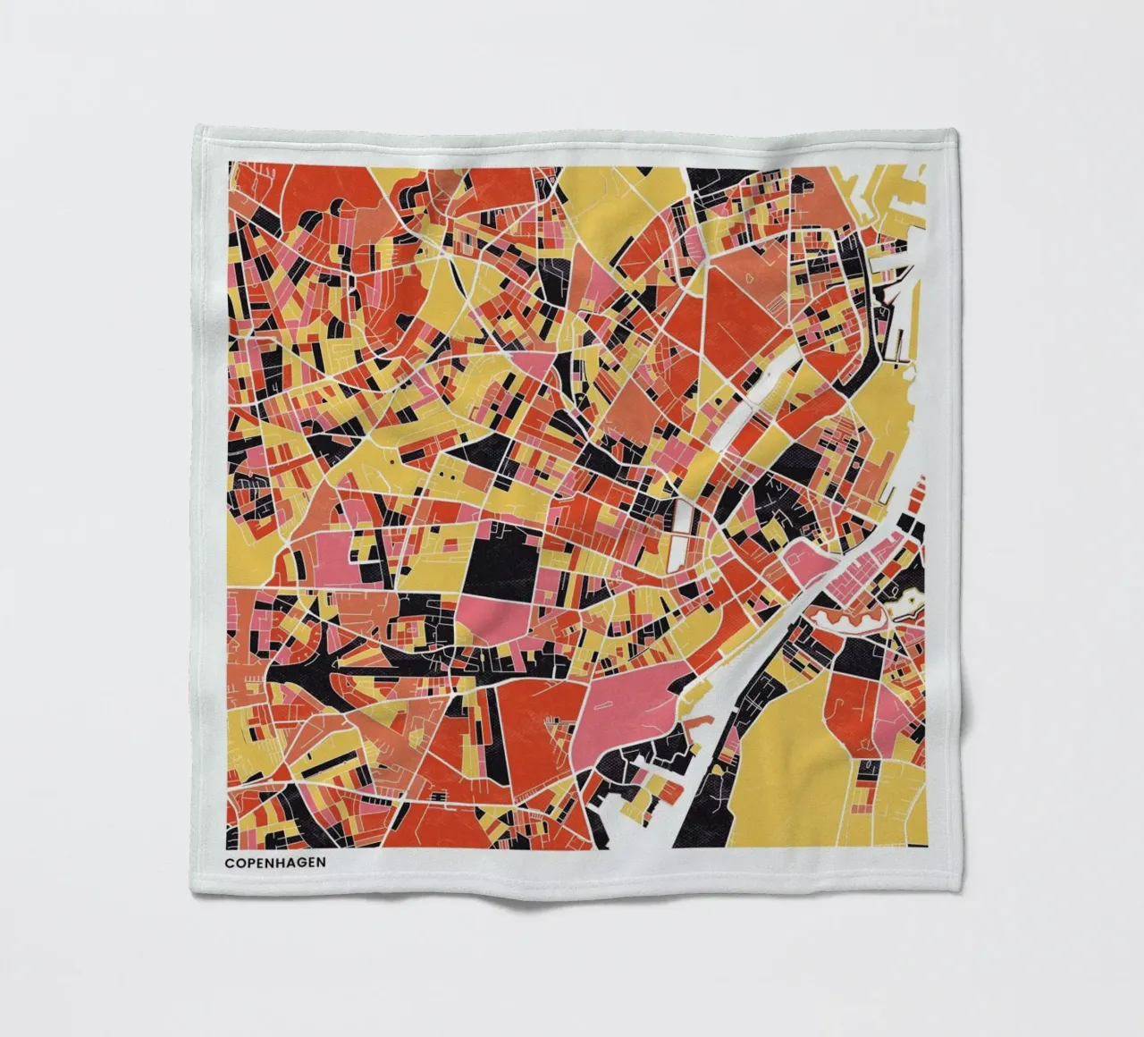 Copenhagen II coperta in pile da The Cartography Collection