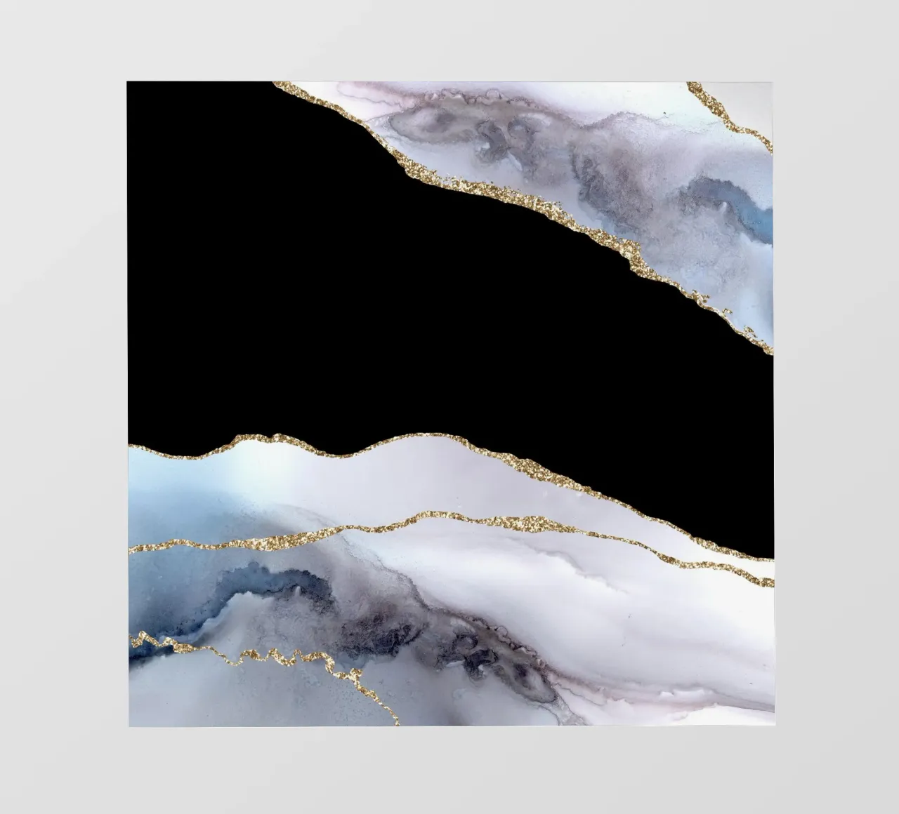 White & Gold Agate Texture 02 photo wallpaper by Gemstone Textures