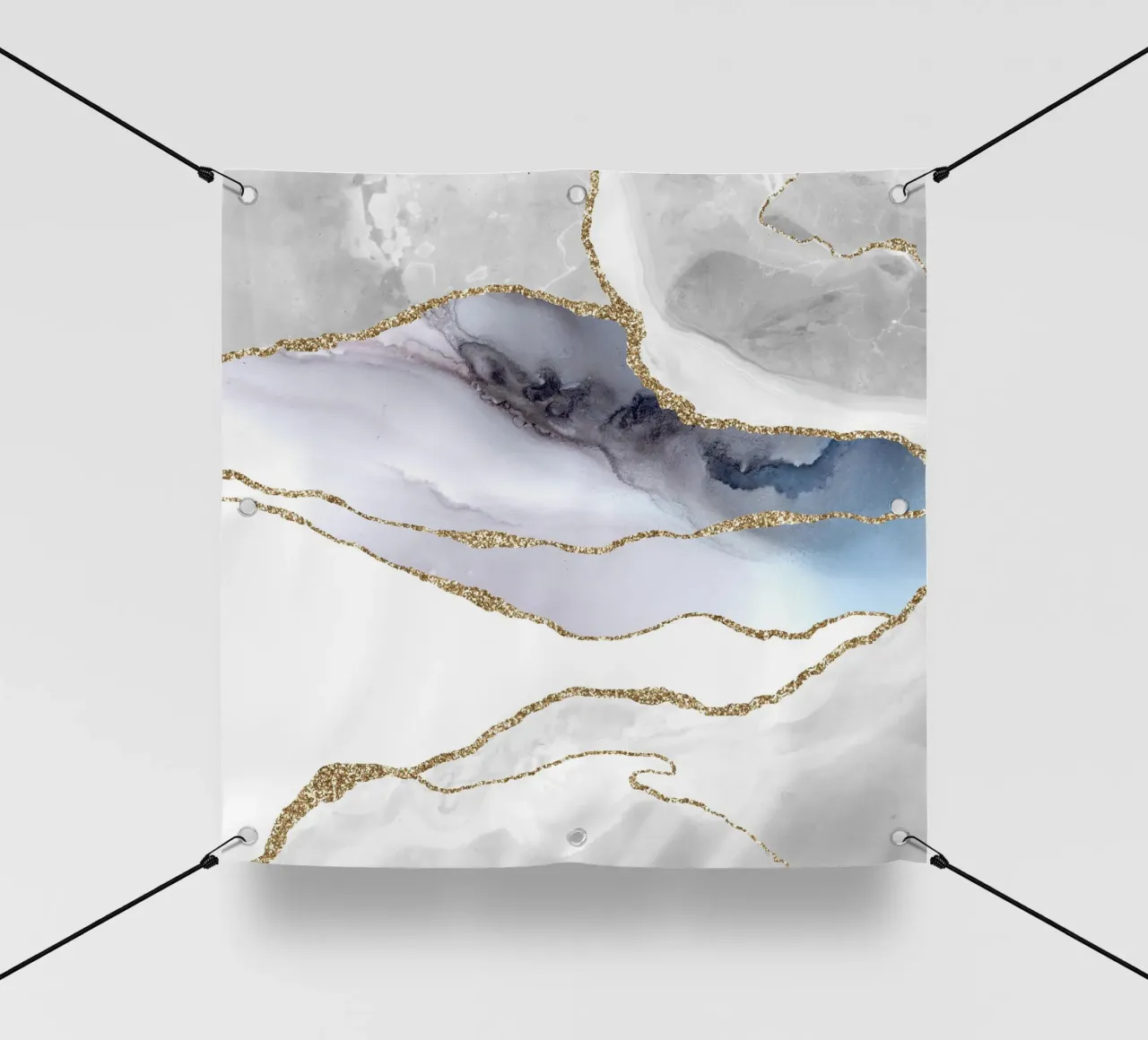Agata bianca e oro Texture 05 telo in pvc da Gemstone Textures