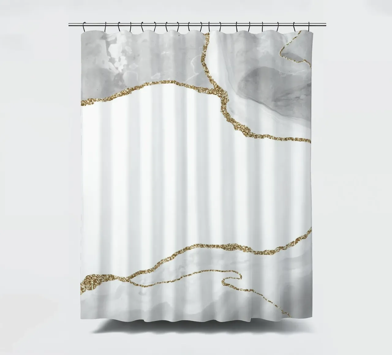 Agata bianca e oro Texture 09 tenda da doccia da Gemstone Textures