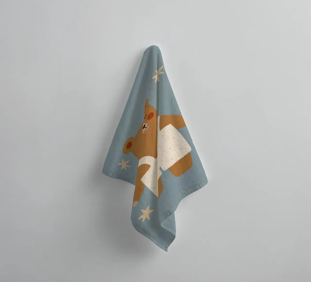 Impression d'ours, art animalier, impression d'animaux sauvages pour la chambre d'enfant, poster d'ours serviette de bain de Little Lola