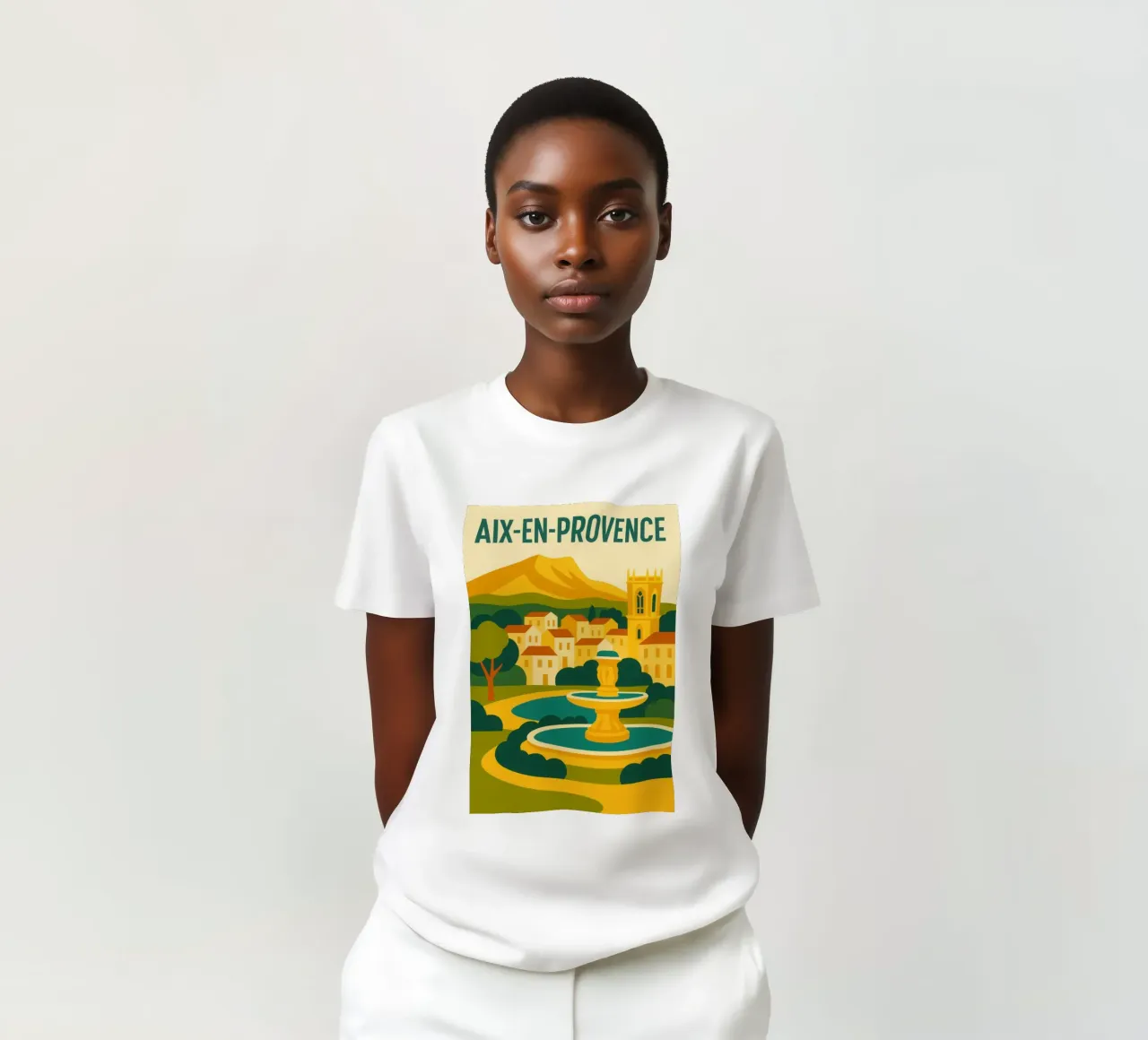 AIX-EN-PROVENCE – La douceur provençale t-shirt de JETLAG | affiches voyage