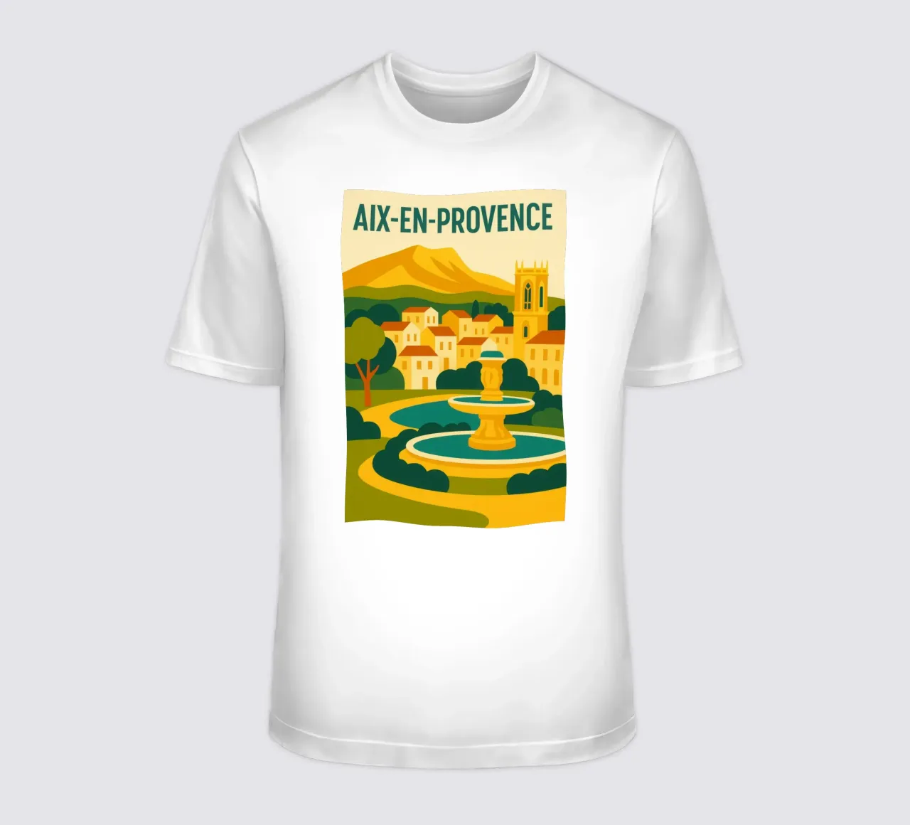 AIX-EN-PROVENCE – La douceur provençale t-shirt de JETLAG | affiches voyage