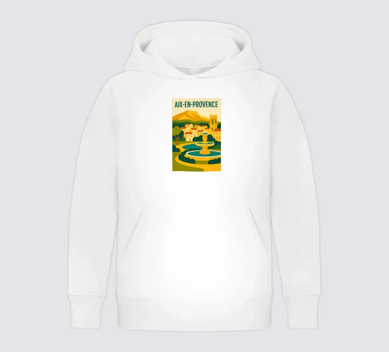 AIX-EN-PROVENCE - The gentleness of Provence kids hoodie by JETLAG | affiches voyage