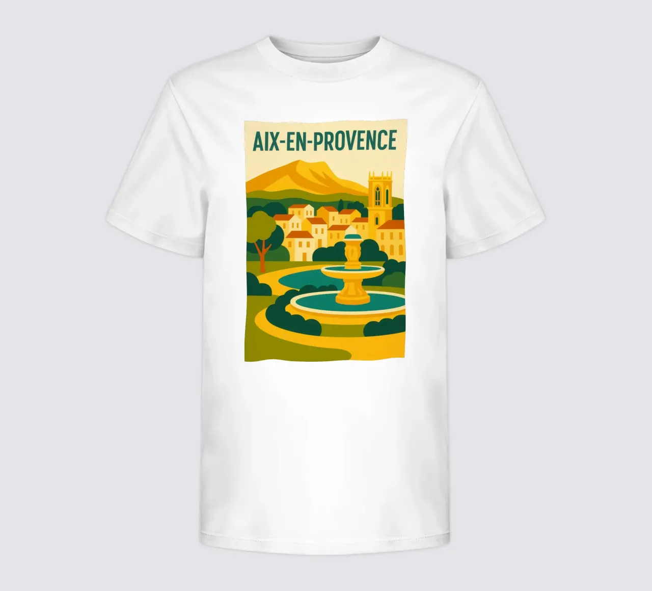 AIX-EN-PROVENCE - The gentleness of Provence kids t-shirt by JETLAG | affiches voyage