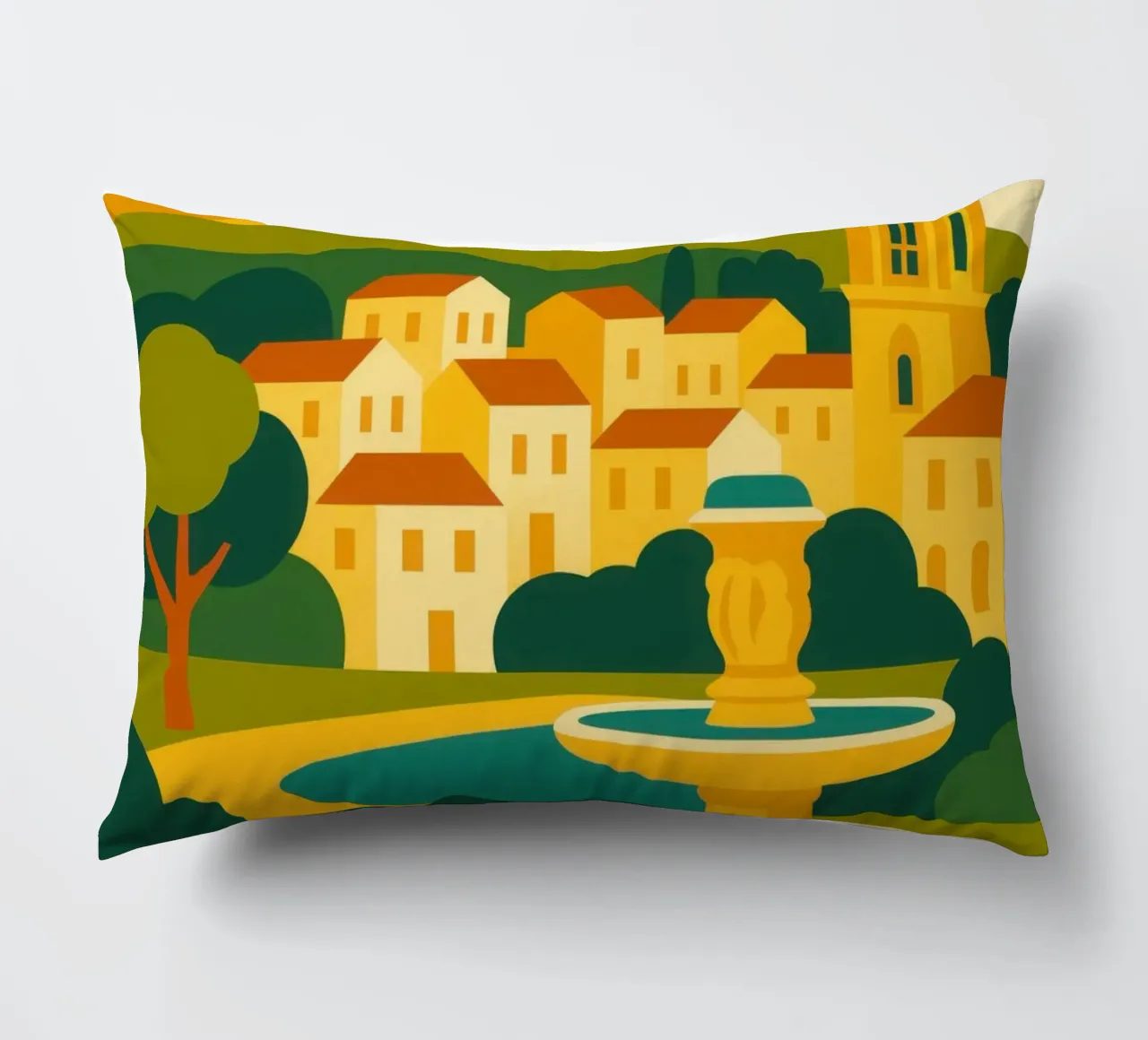 AIX-EN-PROVENCE - The gentleness of Provence decorative cushion by JETLAG | affiches voyage