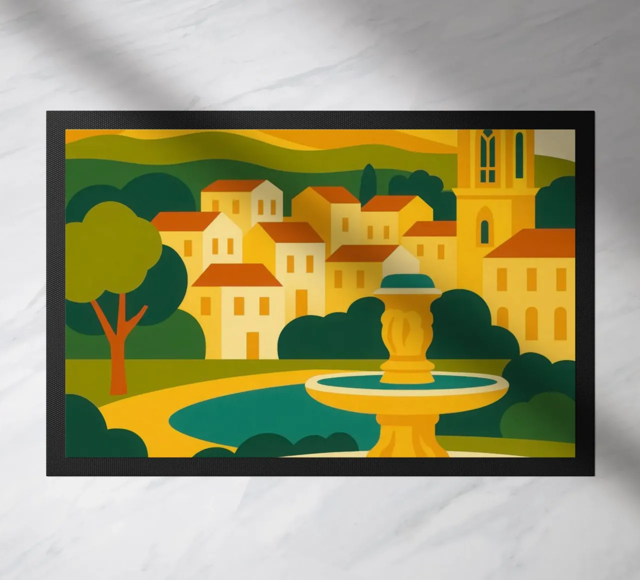 AIX-EN-PROVENCE - The gentleness of Provence doormat by JETLAG | affiches voyage