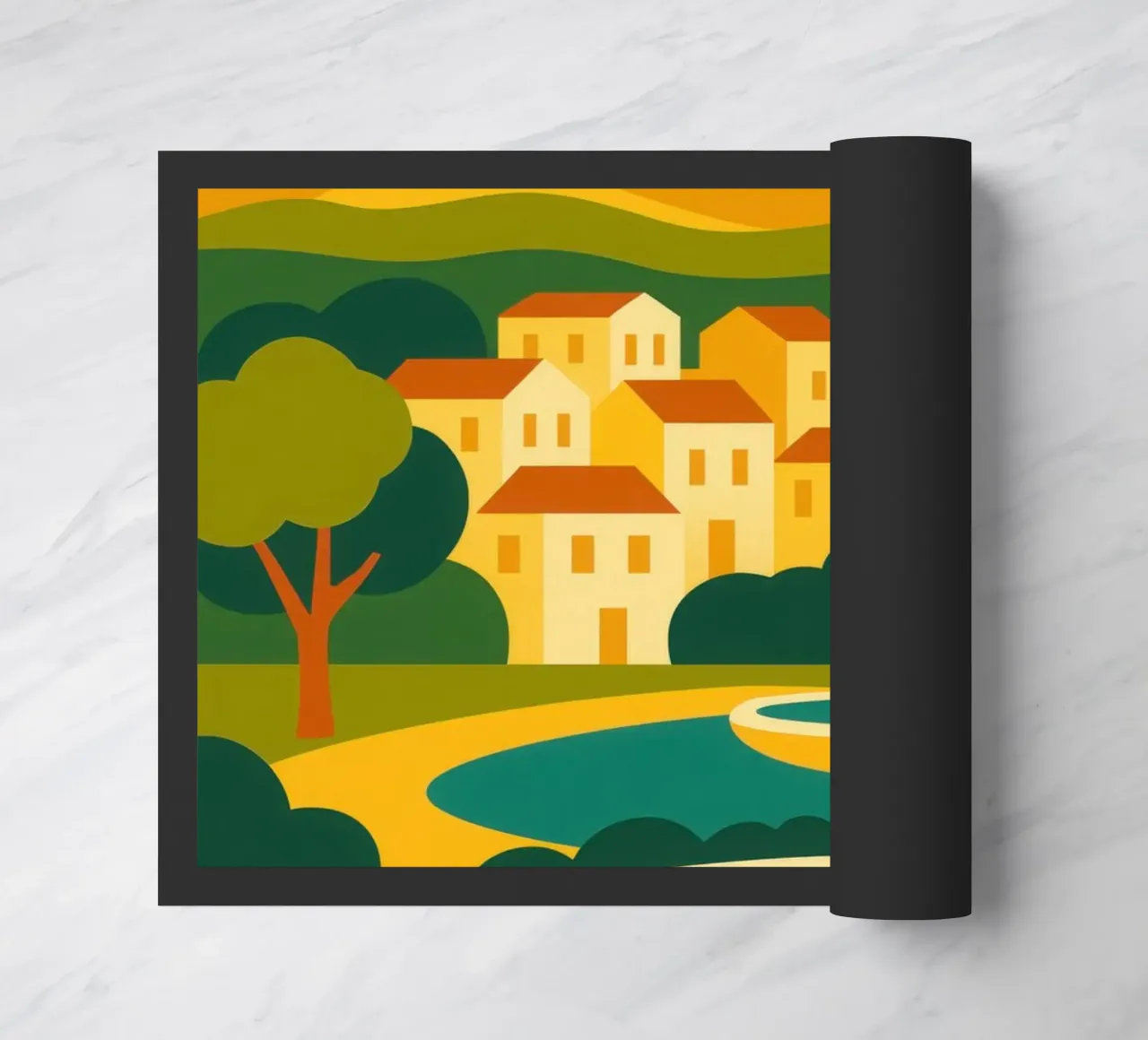 AIX-EN-PROVENCE - The gentleness of Provence doormat by JETLAG | affiches voyage