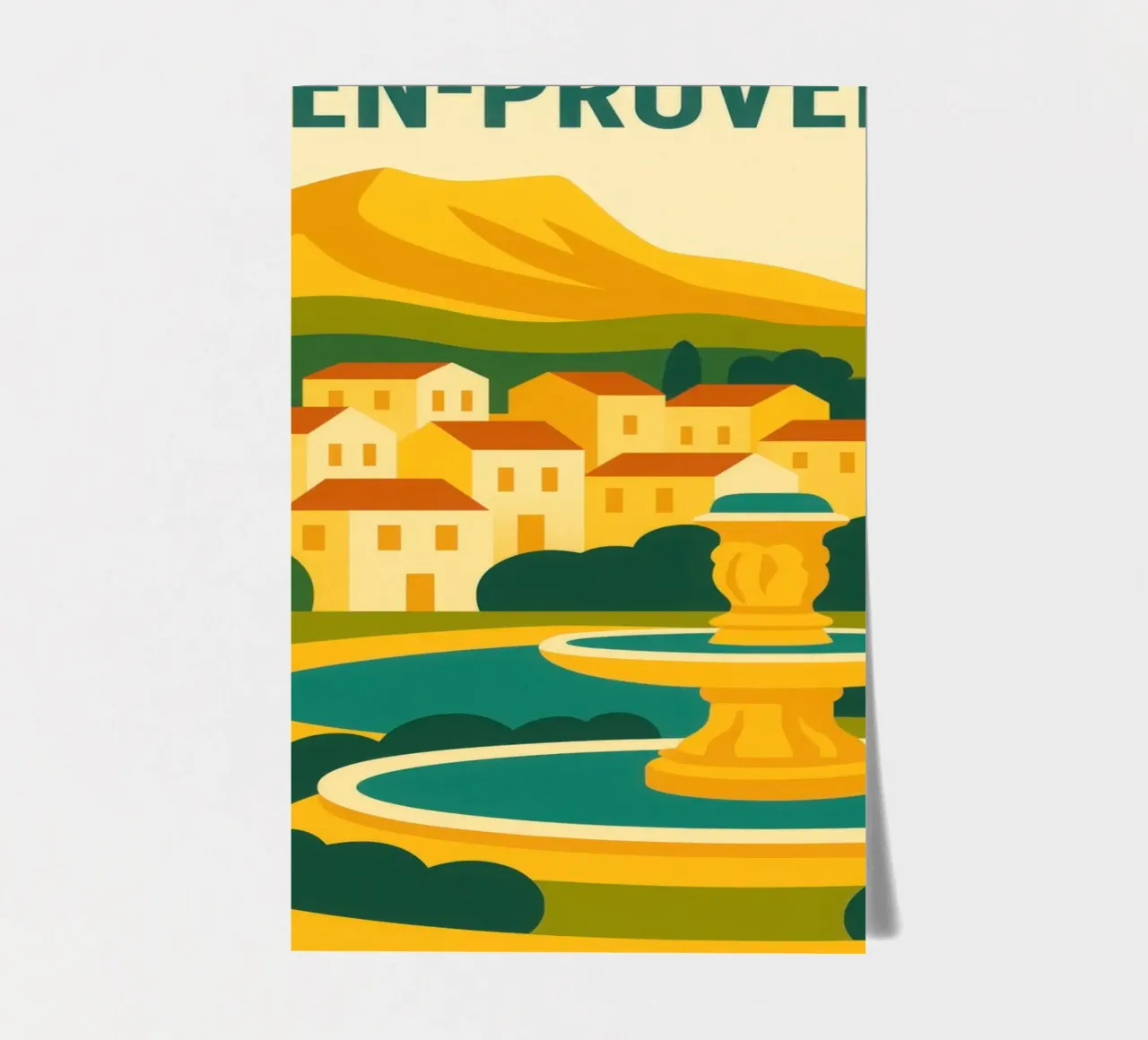 AIX-EN-PROVENCE - Die Sanftheit der Provence Stickerbogen von JETLAG | affiches voyage