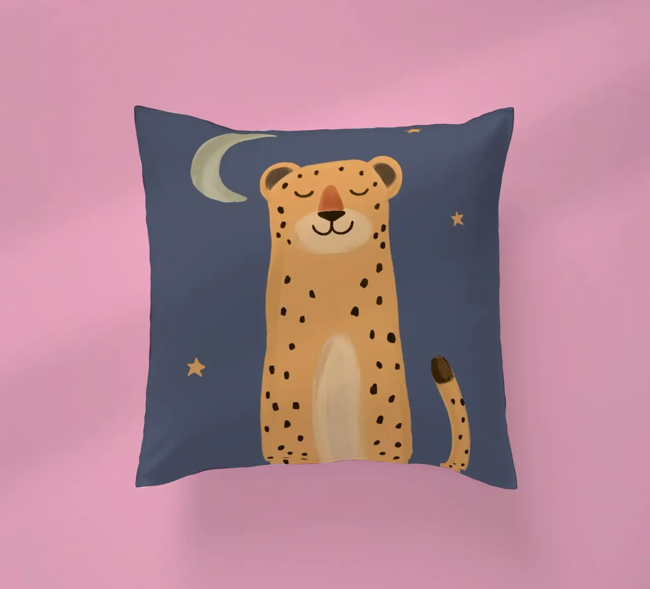 Himmlischer Gepard Druck, Kinderzimmer Wandkunst, Spielzimmer Dekoration Kissen von Little Lola