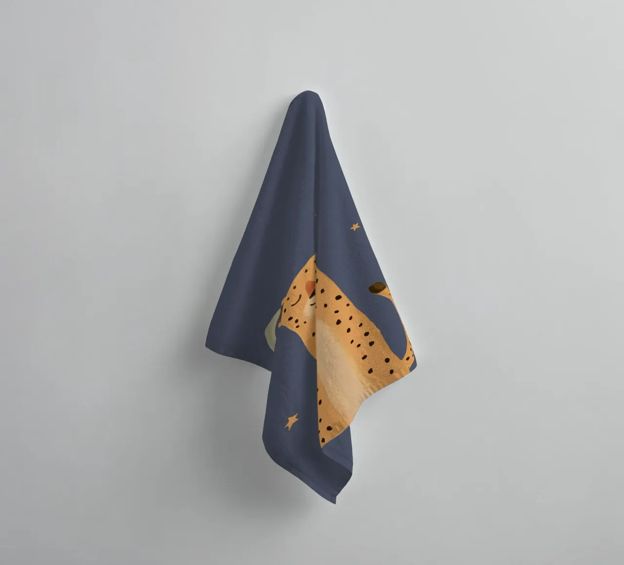 Celestial Cheetah Print, Nursery Wall Art, Playroom Decor towel by Little Lola