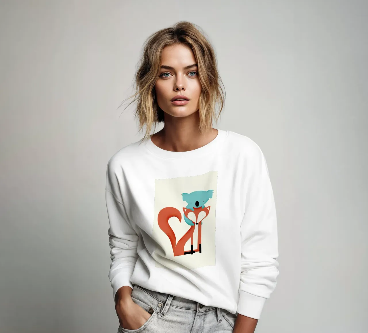 Fox and Koala sudadera de Jay Fleck