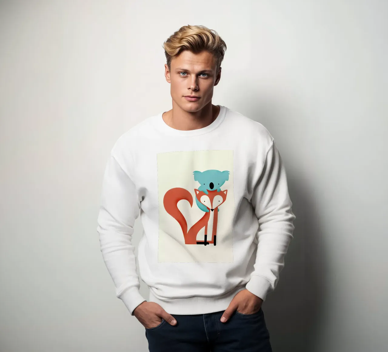 Fox and Koala felpa da Jay Fleck