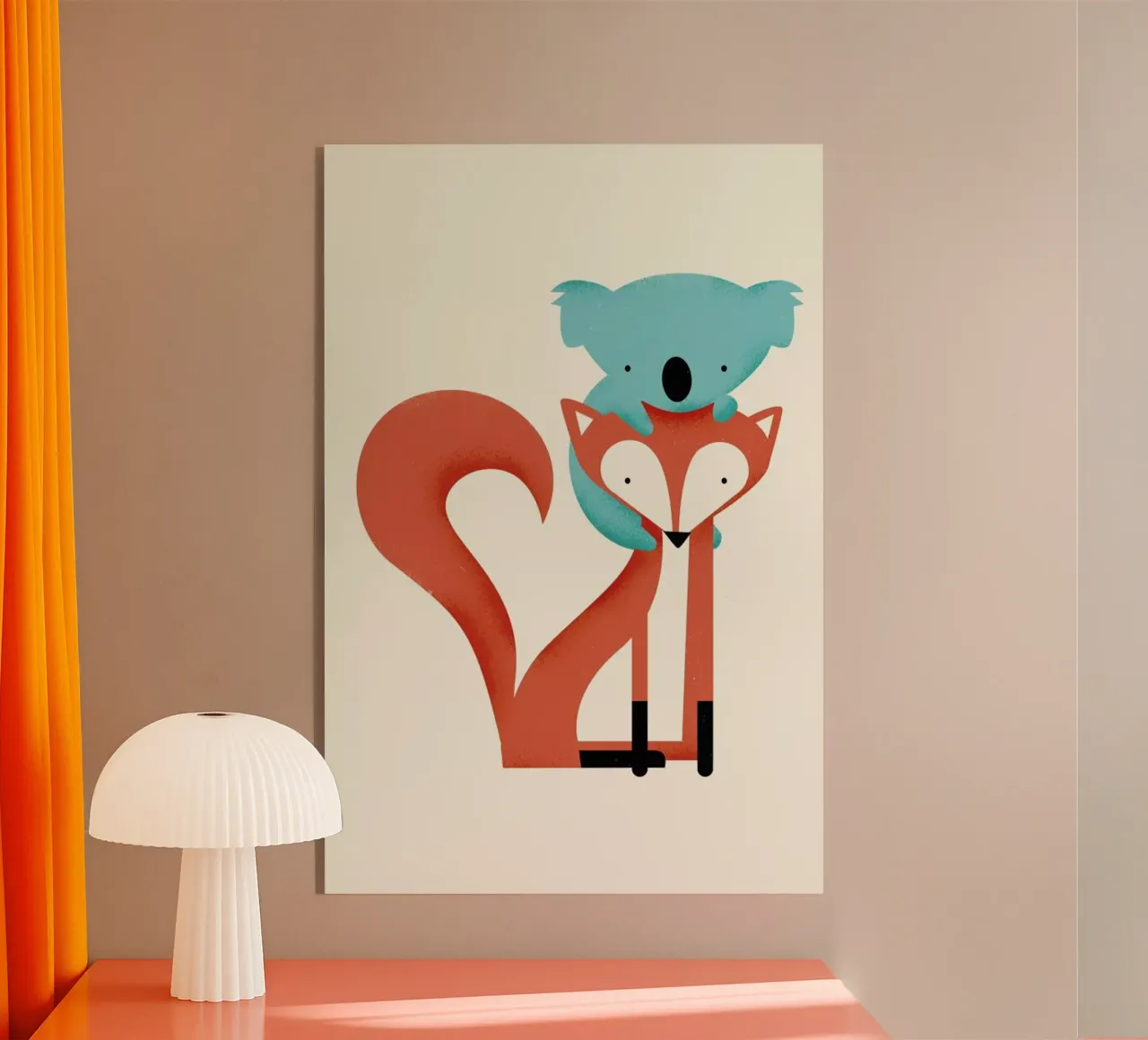 Fox and Koala plexiglass da Jay Fleck