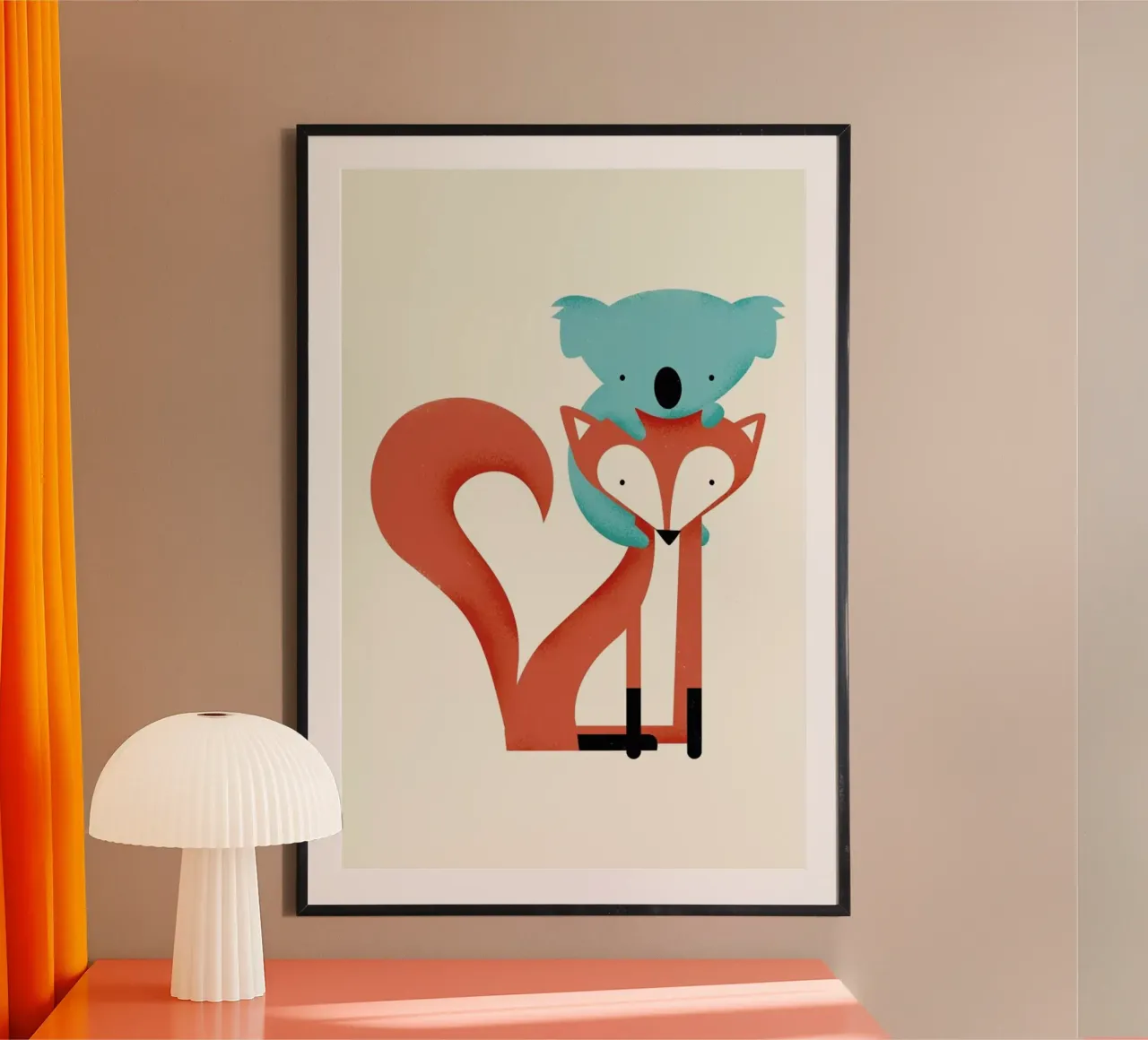 Fox and Koala Hahnemühle von Jay Fleck