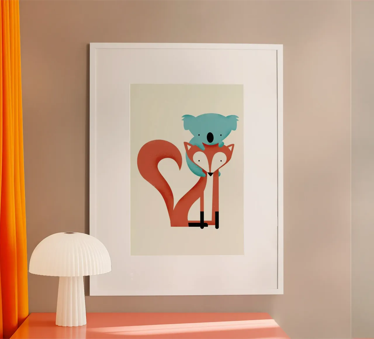Fox and Koala Hahnemühle von Jay Fleck