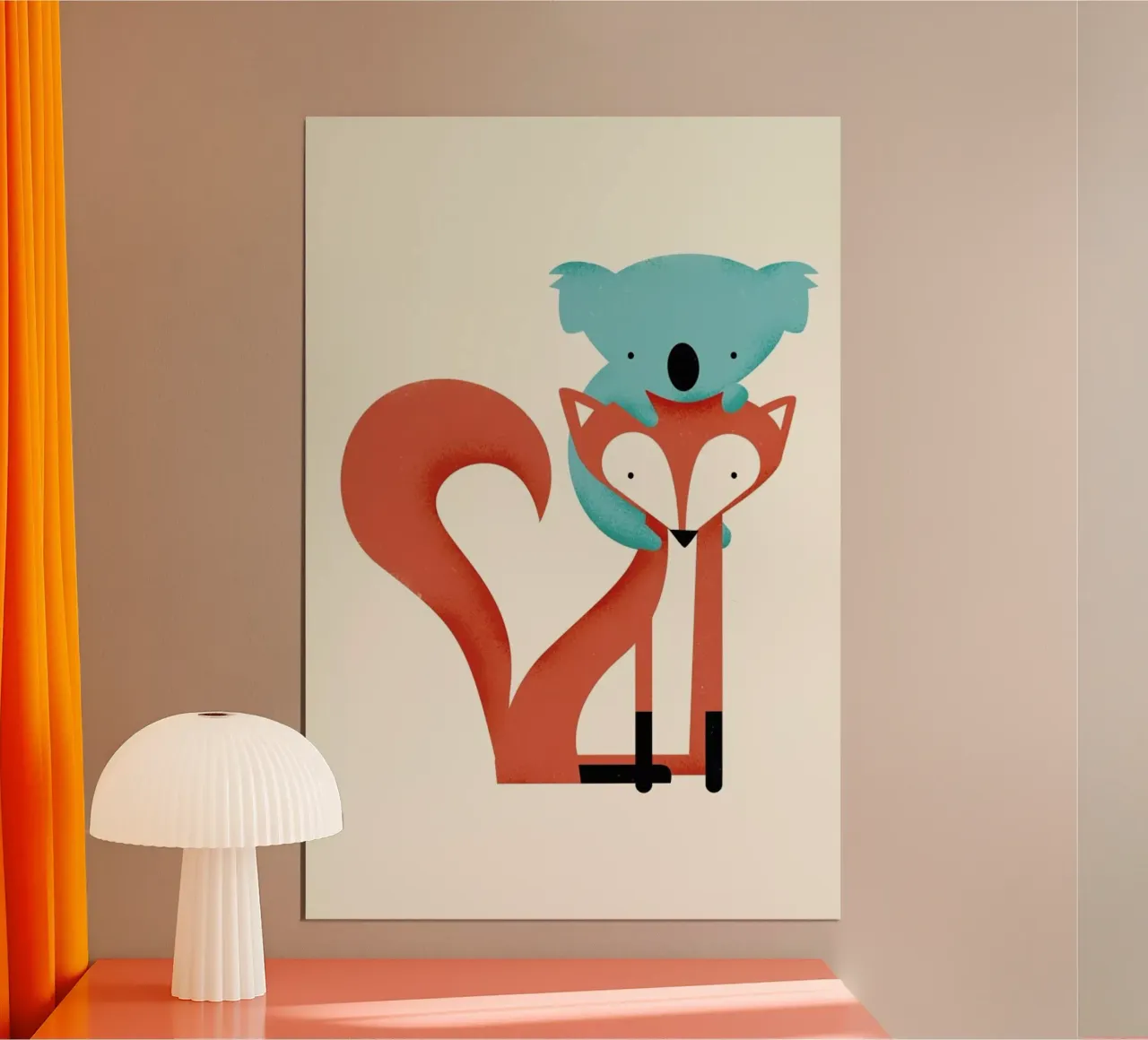 Fox and Koala Hahnemühle von Jay Fleck