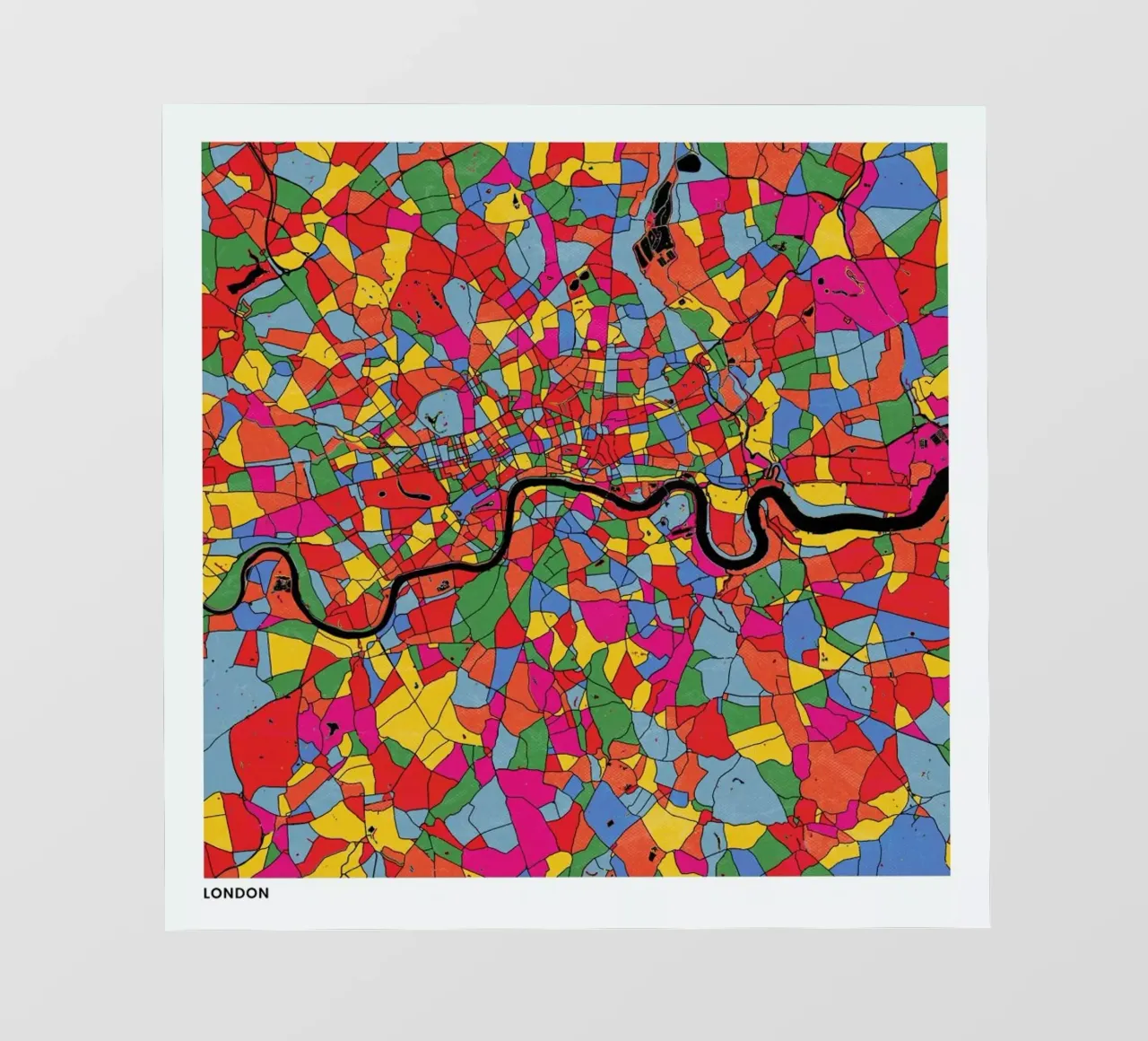 London pellicola backlit da The Cartography Collection