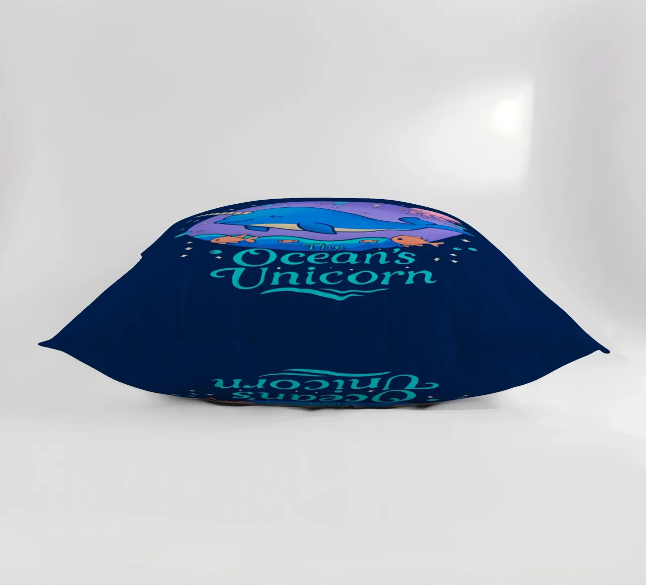 The Ocean's Unicorn decorative cushion by Loobs