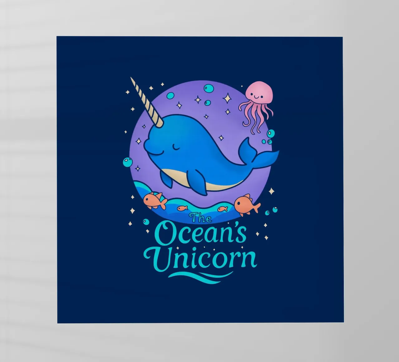 L'unicorno dell'oceano pellicola backlit da Loobs