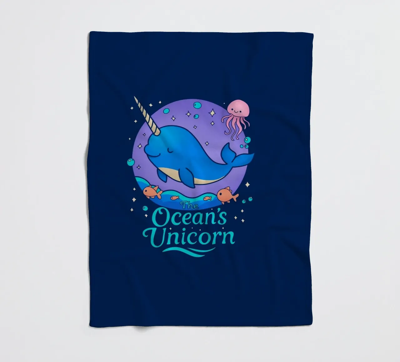 Das Einhorn des Ozeans Fleecedecke von Loobs