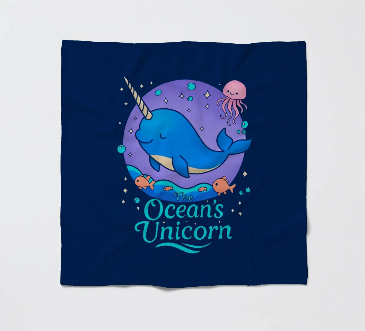 Das Einhorn des Ozeans Fleecedecke von Loobs