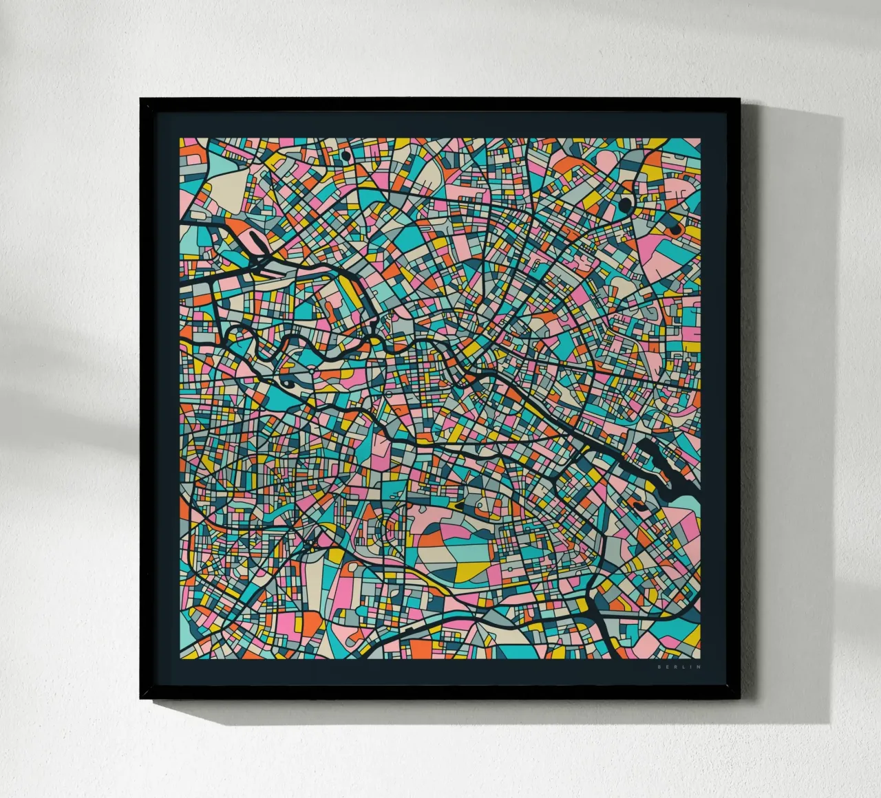 BERLIN MAP poster by Jazzberry Blue