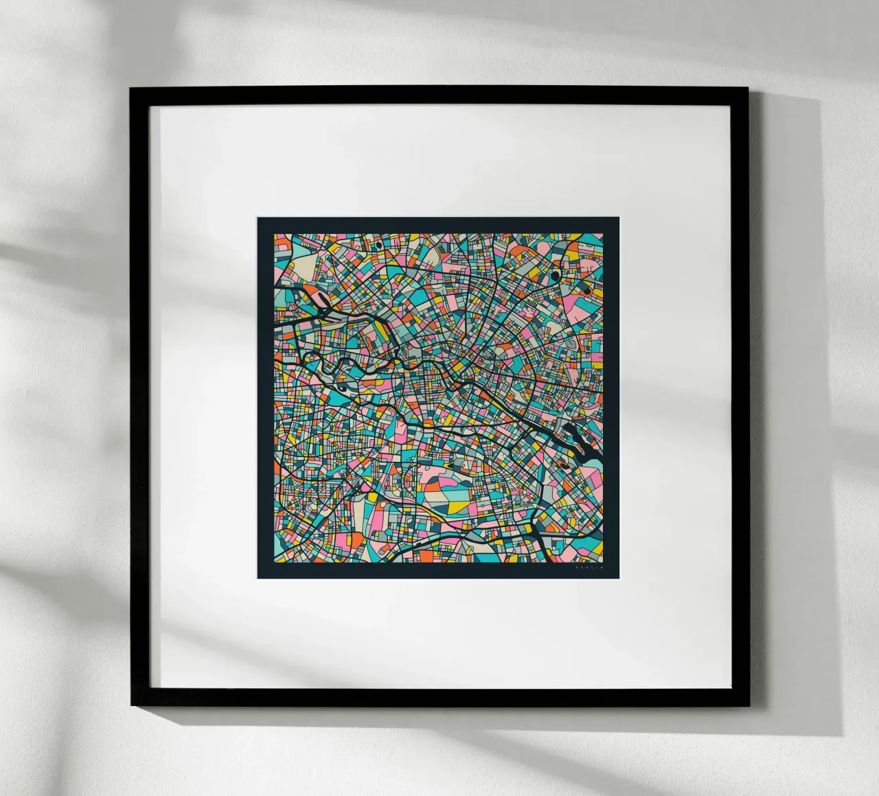 BERLIN MAP poster by Jazzberry Blue