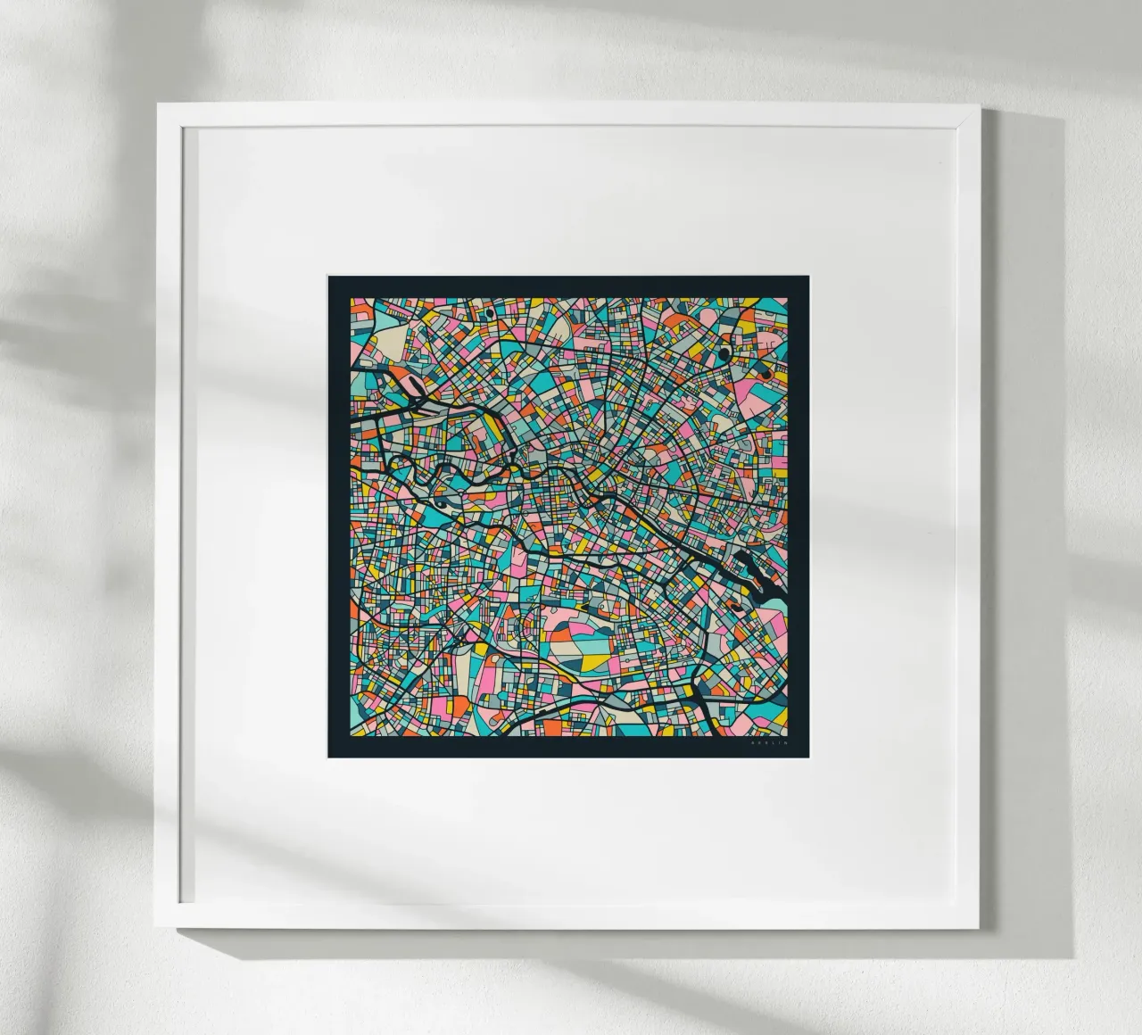 MAPPA DI BERLINO poster da Jazzberry Blue