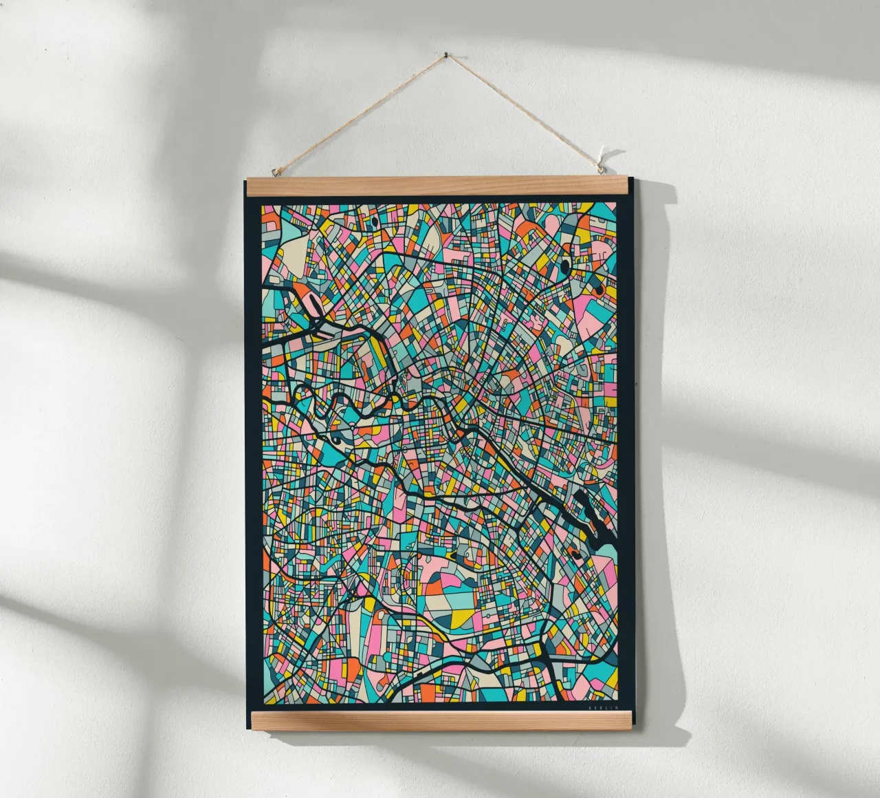 BERLIN MAP poster by Jazzberry Blue