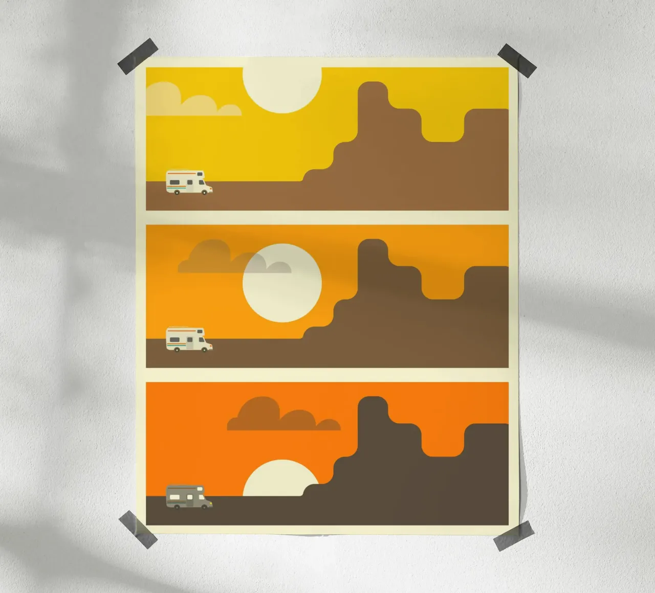 TRAMONTO DEL DESERTO poster da Jazzberry Blue