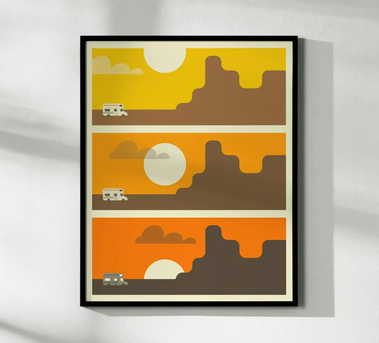 TRAMONTO DEL DESERTO poster da Jazzberry Blue
