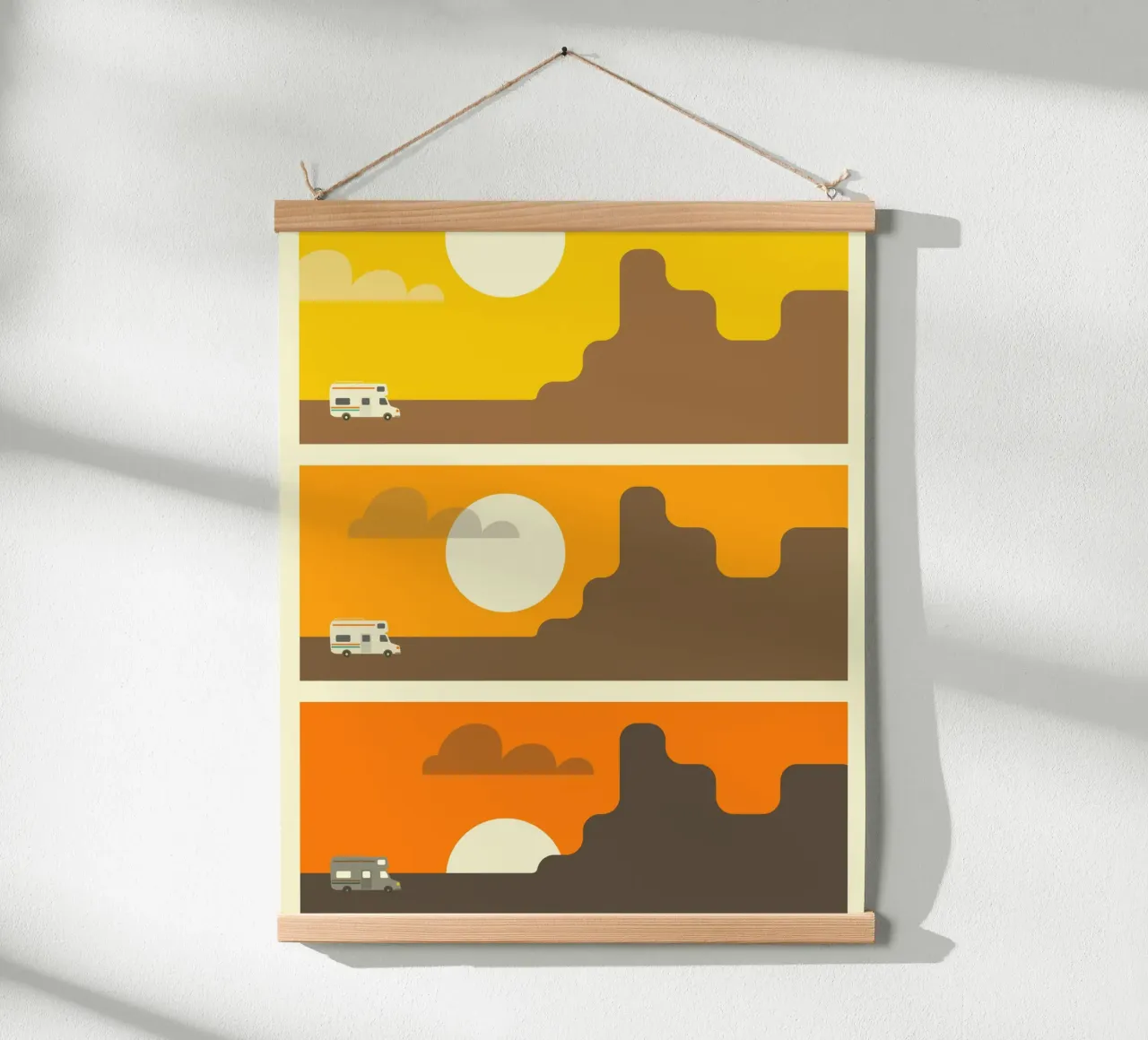 TRAMONTO DEL DESERTO poster da Jazzberry Blue
