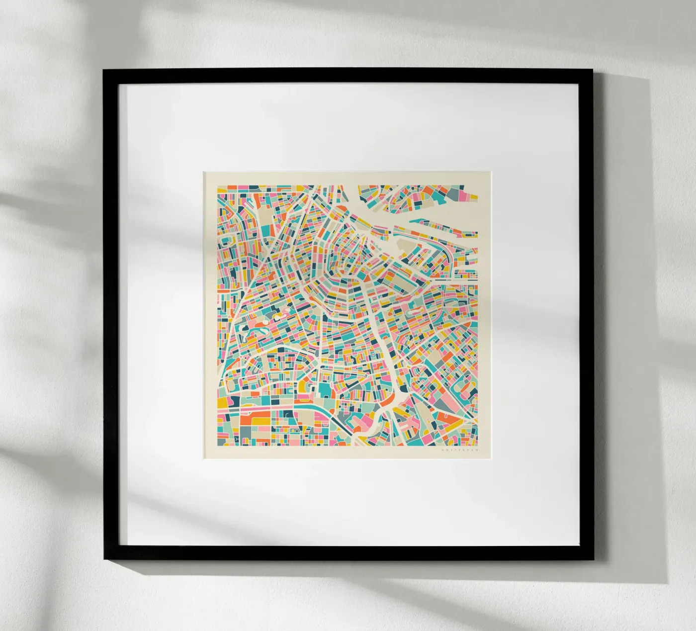 AMSTERDAM MAP poster by Jazzberry Blue