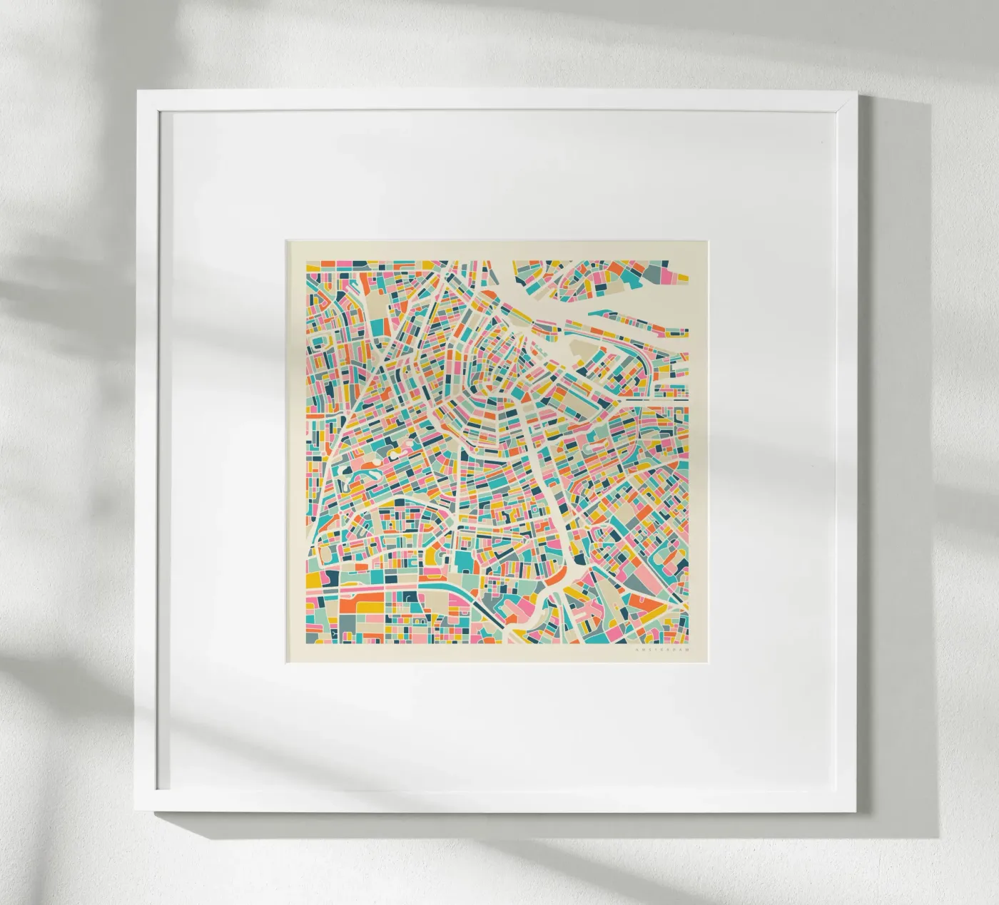 AMSTERDAM MAP poster by Jazzberry Blue