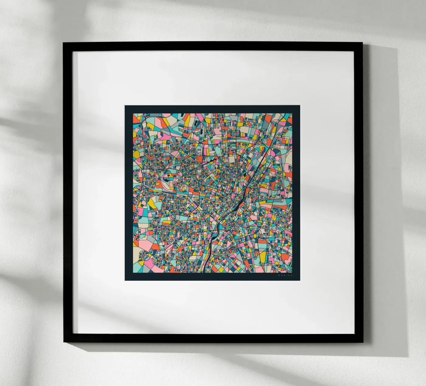MUNICH MAP poster by Jazzberry Blue