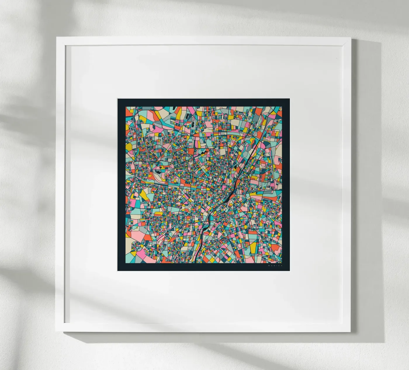 MUNICH MAP poster by Jazzberry Blue