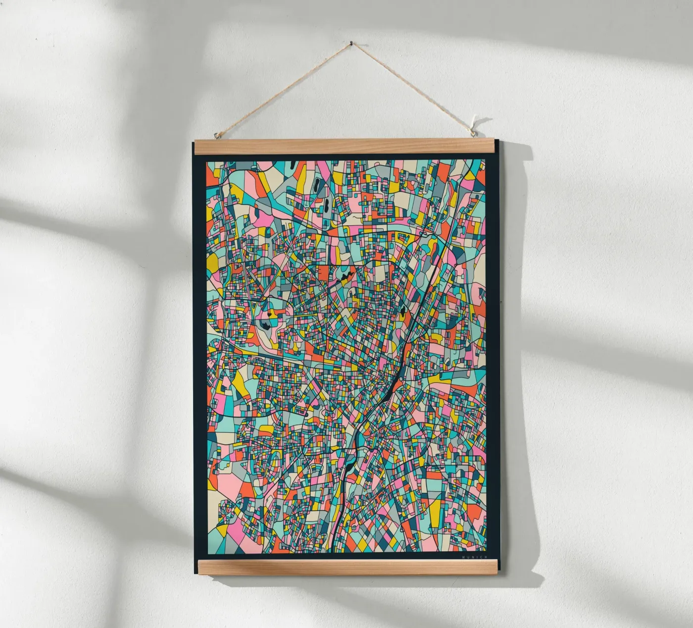 MUNICH MAP poster by Jazzberry Blue